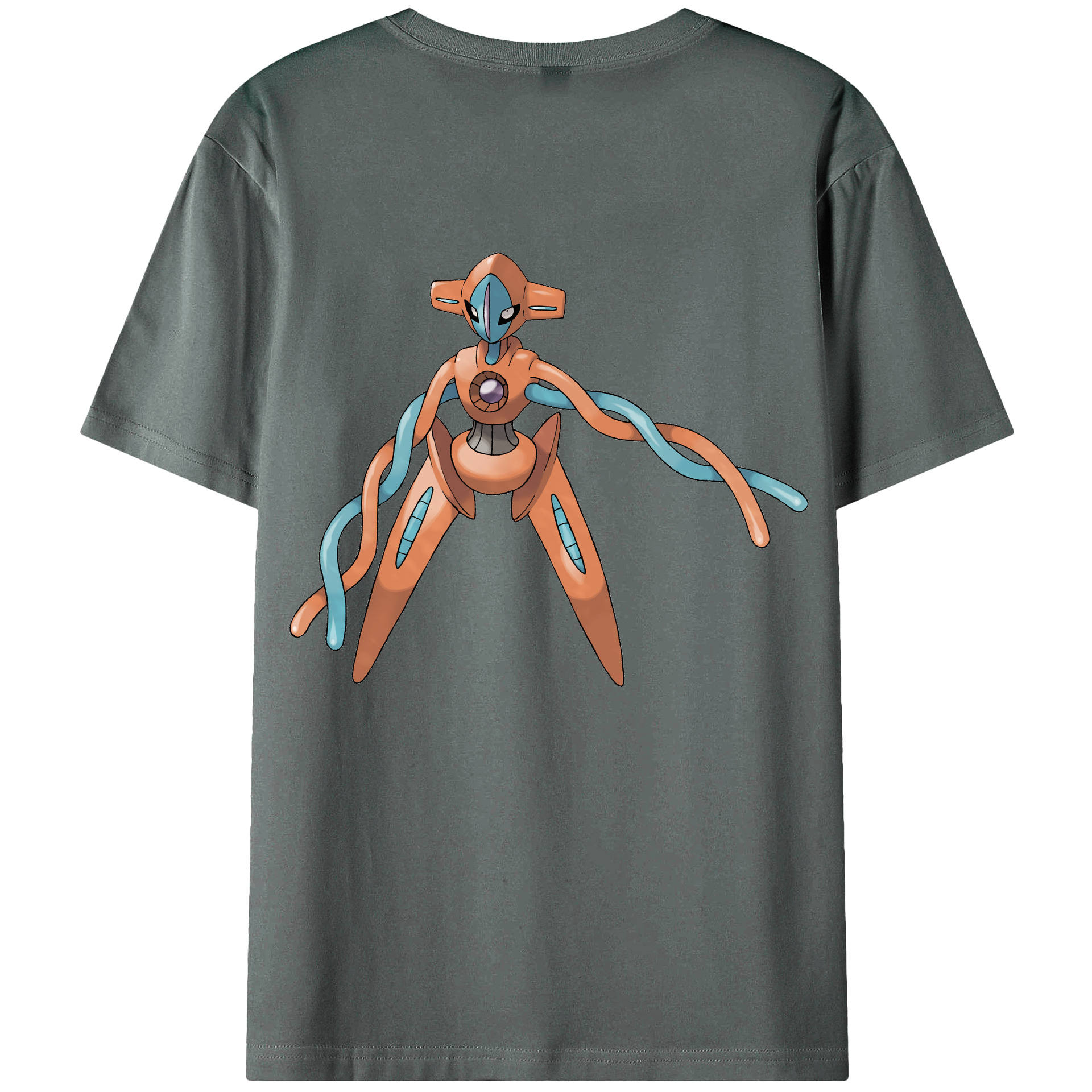 （画像用） ポケットモンスター Pokémon 綿100％ メンズ半袖Tシャツ（バックプリント） 通気性